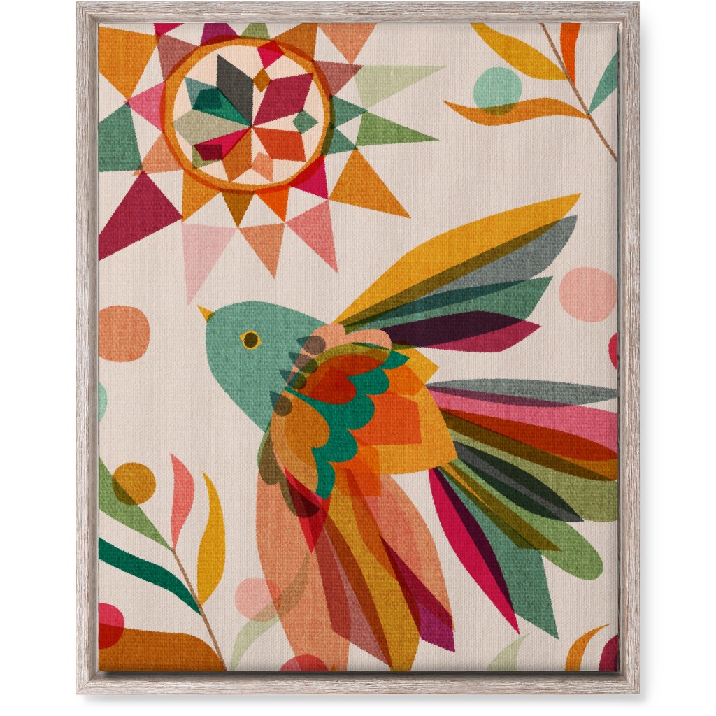 Joy, Hope and Peace - Multicolor Bird Wall Art, Rustic, Single piece, Canvas, 16x20, Multicolor