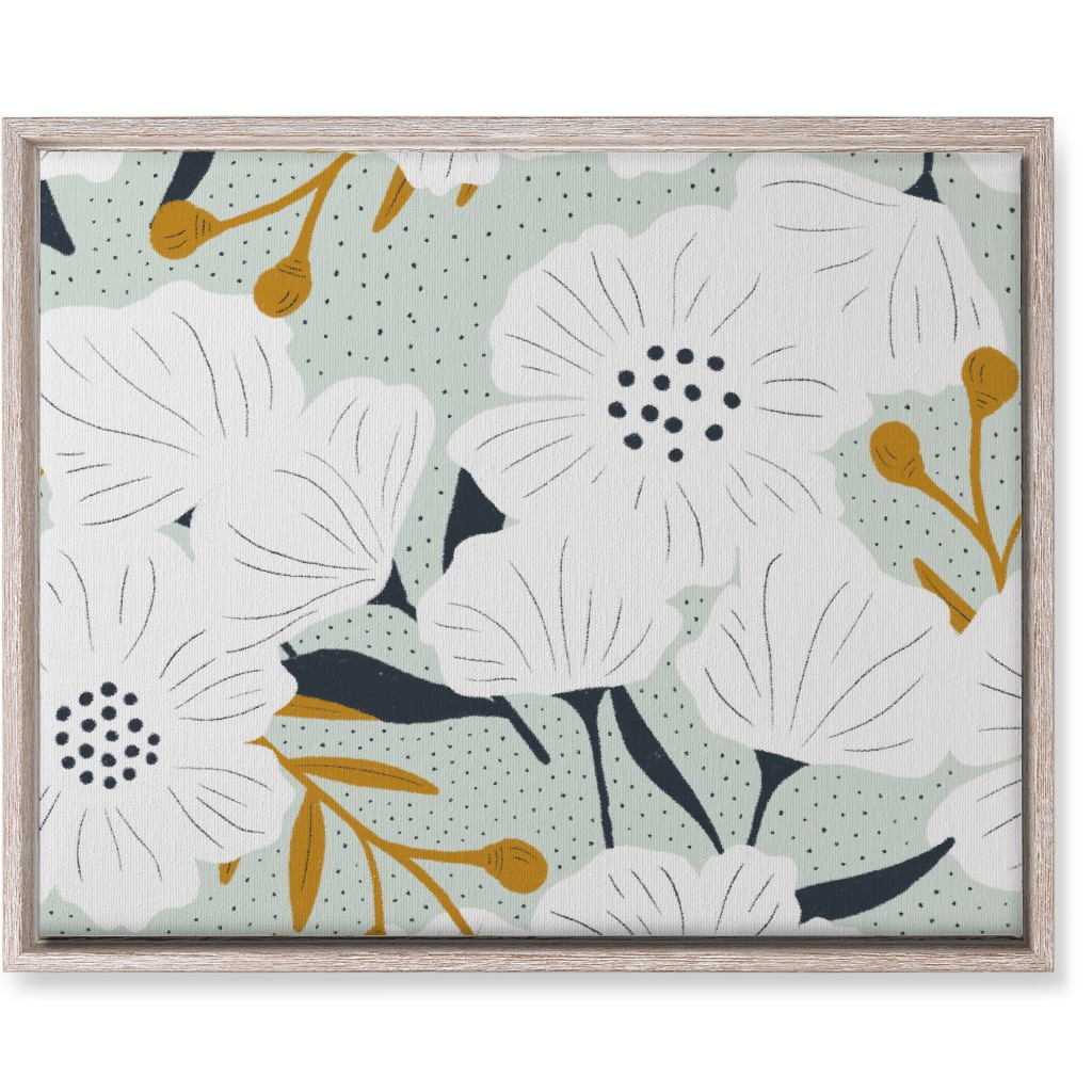 Beulah - Pale Blue Wall Art, Rustic, Single piece, Canvas, 16x20, Blue, True Blue