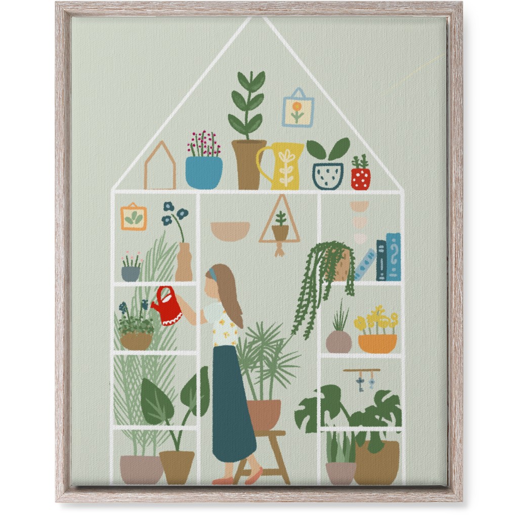 Gardening Indoors - Multi Wall Art, Rustic, Single piece, Canvas, 16x20, Multicolor
