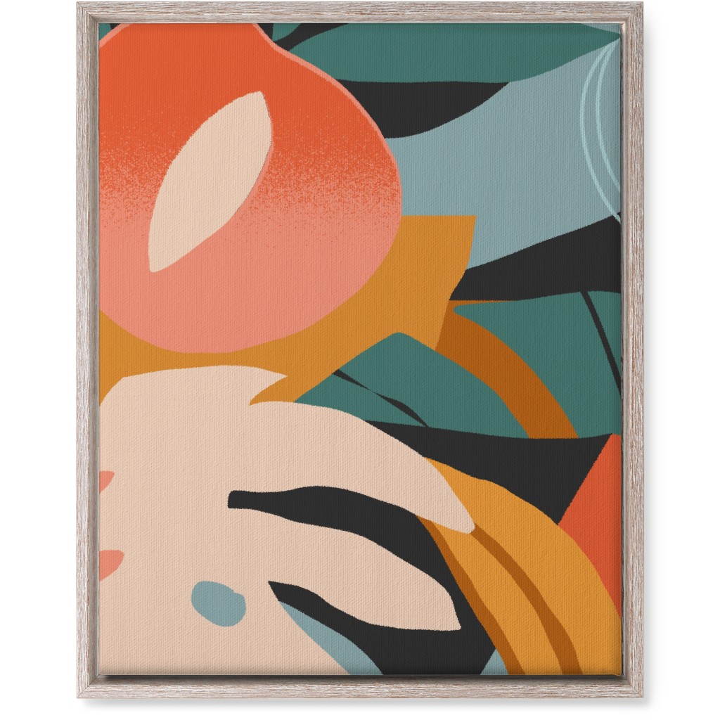 Peach Beach - Multi Wall Art, Rustic, Single piece, Canvas, 16x20, Multicolor