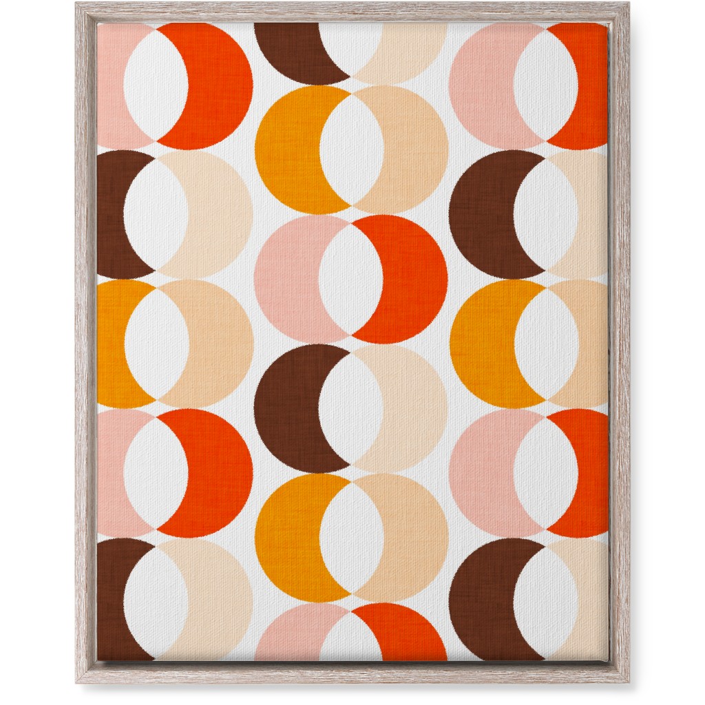 Retro Moon - Warm Wall Art, Rustic, Single piece, Canvas, 16x20, Multicolor