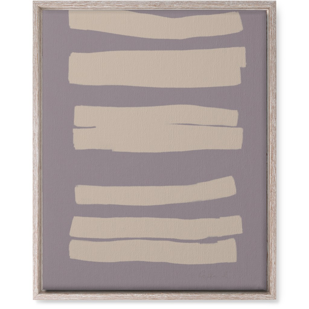 Bold Stripes Abstract Ii Wall Art, Rustic, Single piece, Canvas, 16x20, Purple