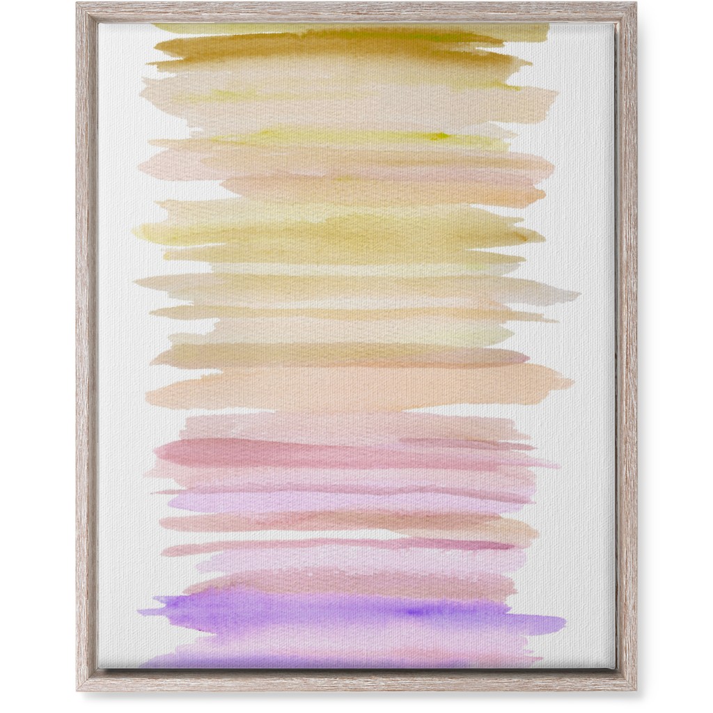 Watercolor Ocean Seashore Wall Art, Rustic, Single piece, Canvas, 16x20, Purple, Wheat