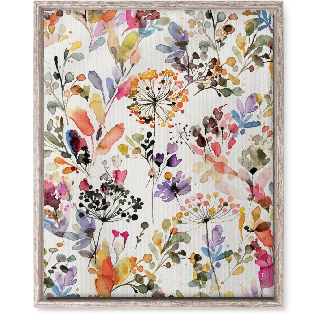 Wild Grasses - Multi Wall Art, Rustic, Single piece, Canvas, 16x20, Multicolor