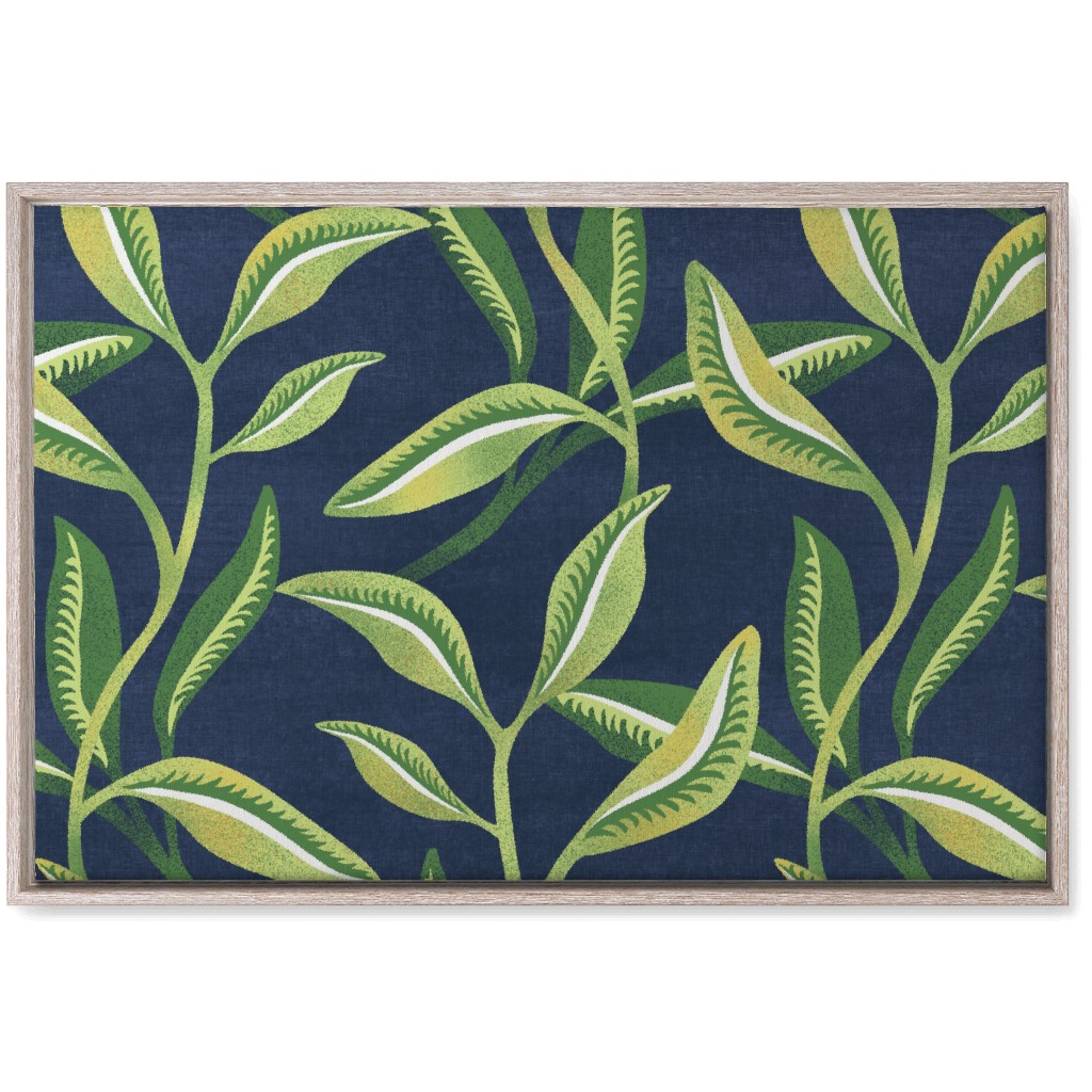 Leafy Vines - Green Wall Art, Rustic, Single piece, Canvas, 20x30, Green