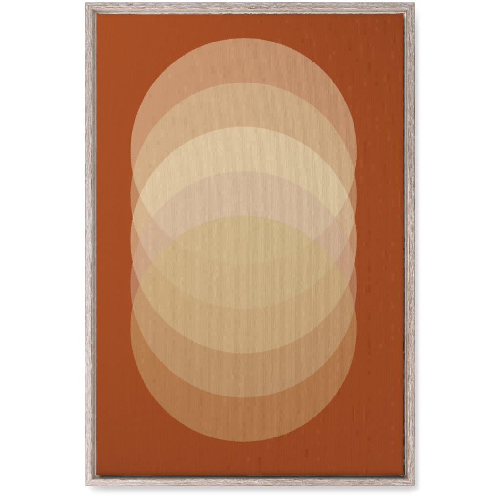 Abstract Sunrise - Orange Wall Art, Rustic, Single piece, Canvas, 20x30, Orange, Orange