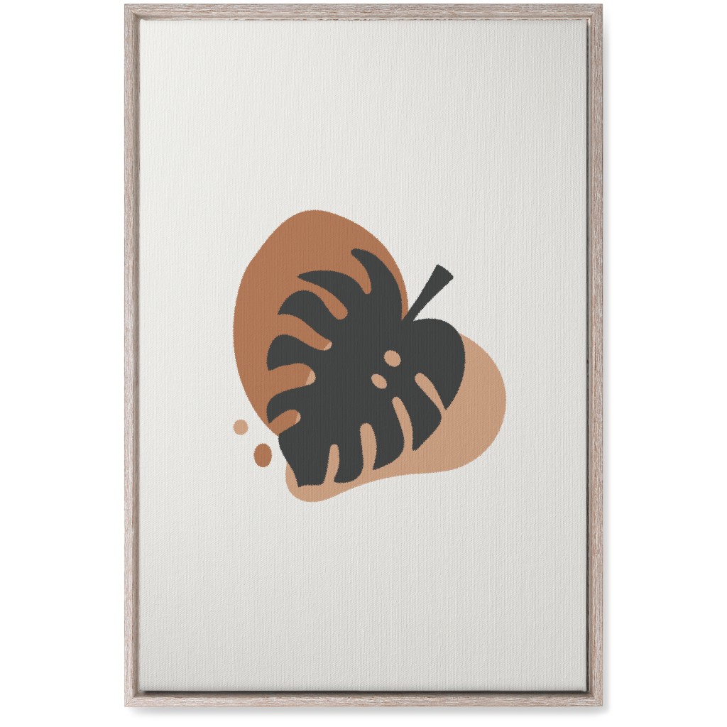 Shapes and Fern Leaf Iv Wall Art, Rustic, Single piece, Canvas, 20x30, Multicolor, Pueblo