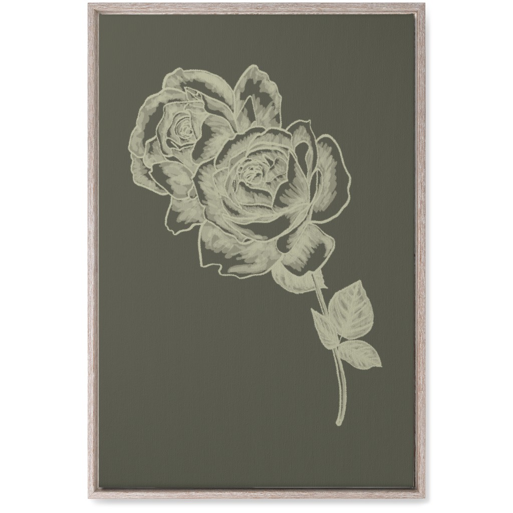 Rose - Neutral Wall Art, Rustic, Single piece, Canvas, 20x30, Brown, Brown