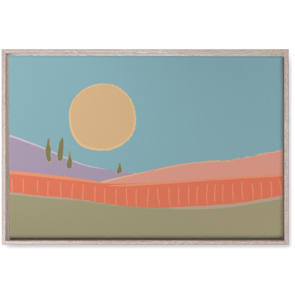 Simple Landscape Wall Art, Rustic, Single piece, Canvas, 20x30, Multicolor