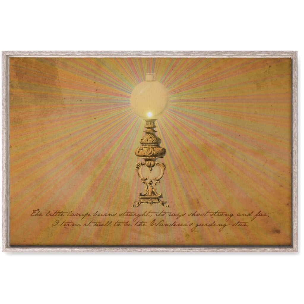 the Lamp - Orange Wall Art, Rustic, Single piece, Canvas, 20x30, Orange, Orange