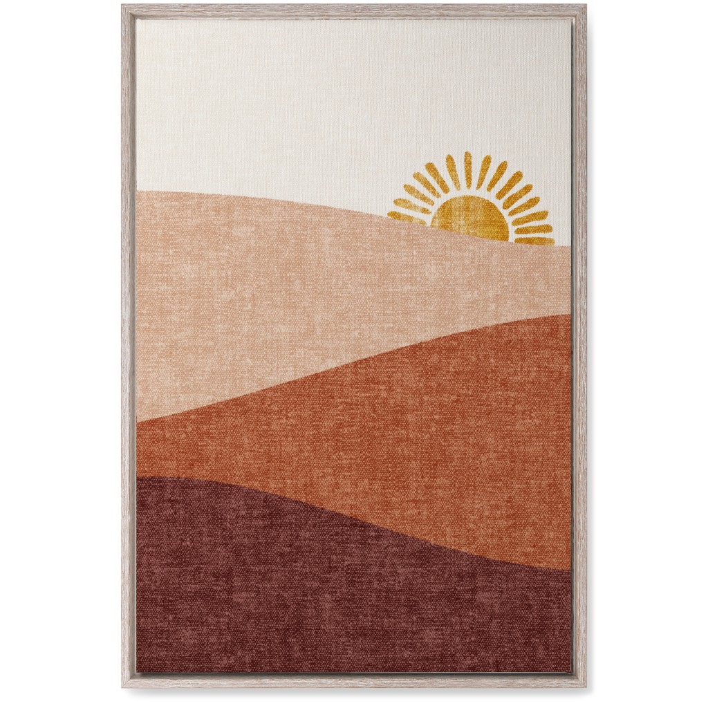 Sunrise Wall Art, Rustic, Single piece, Canvas, 20x30, Pink