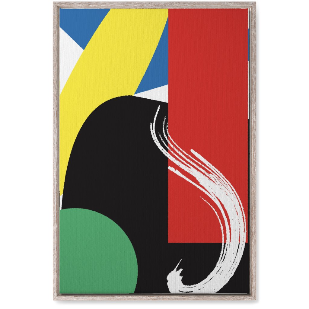 Abstract Colors Wall Art, Rustic, Single piece, Canvas, 20x30, Multicolor, Cinnamon