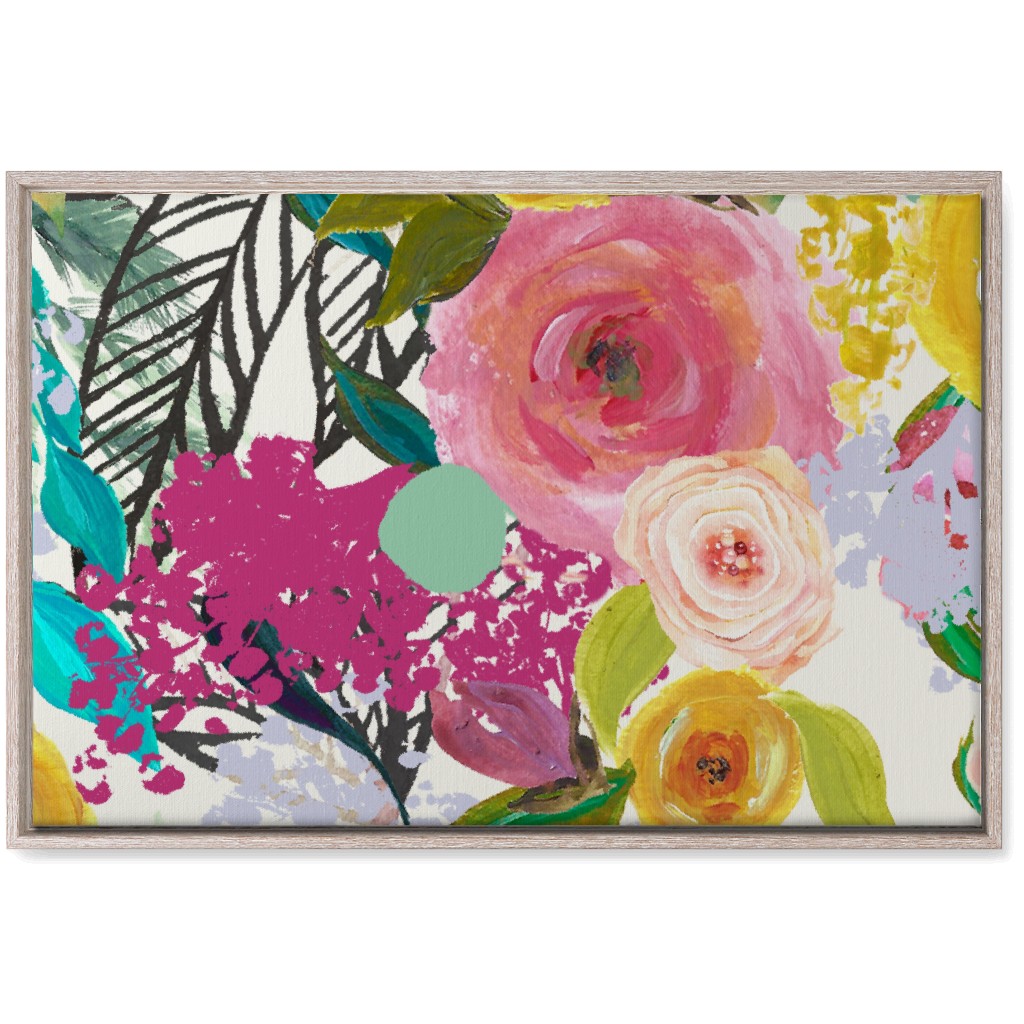 Autumn Blooms - Bright Wall Art, Rustic, Single piece, Canvas, 20x30, Multicolor