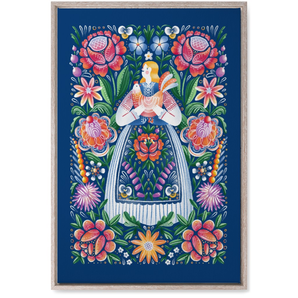 Belarusian Folk Art - Multi Wall Art, Rustic, Single piece, Canvas, 20x30, Multicolor