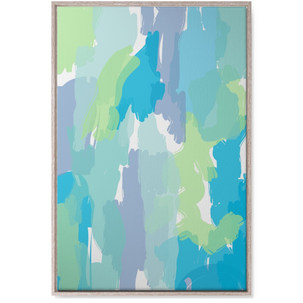 Abstract Painting - Cool Wall Art, Rustic, Single piece, Canvas, 24x36, Multicolor