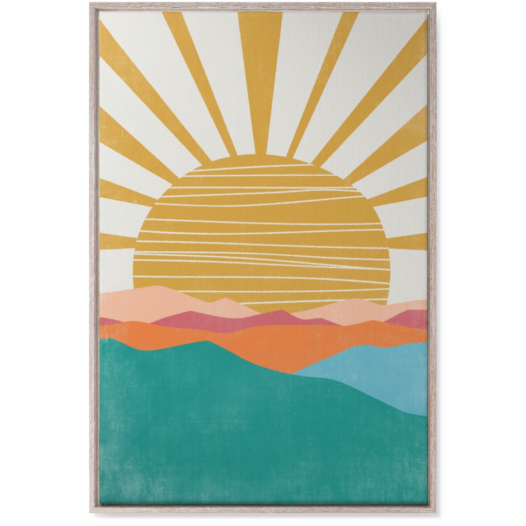 Flourish Landscape - Multi Wall Art, Rustic, Single piece, Canvas, 24x36, Multicolor