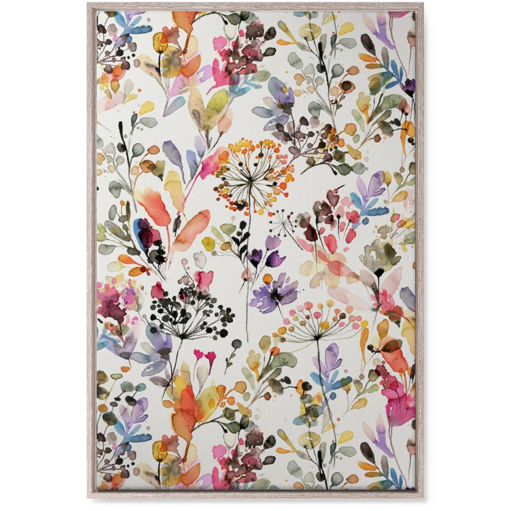 Wild Grasses - Multi Wall Art, Rustic, Single piece, Canvas, 24x36, Multicolor