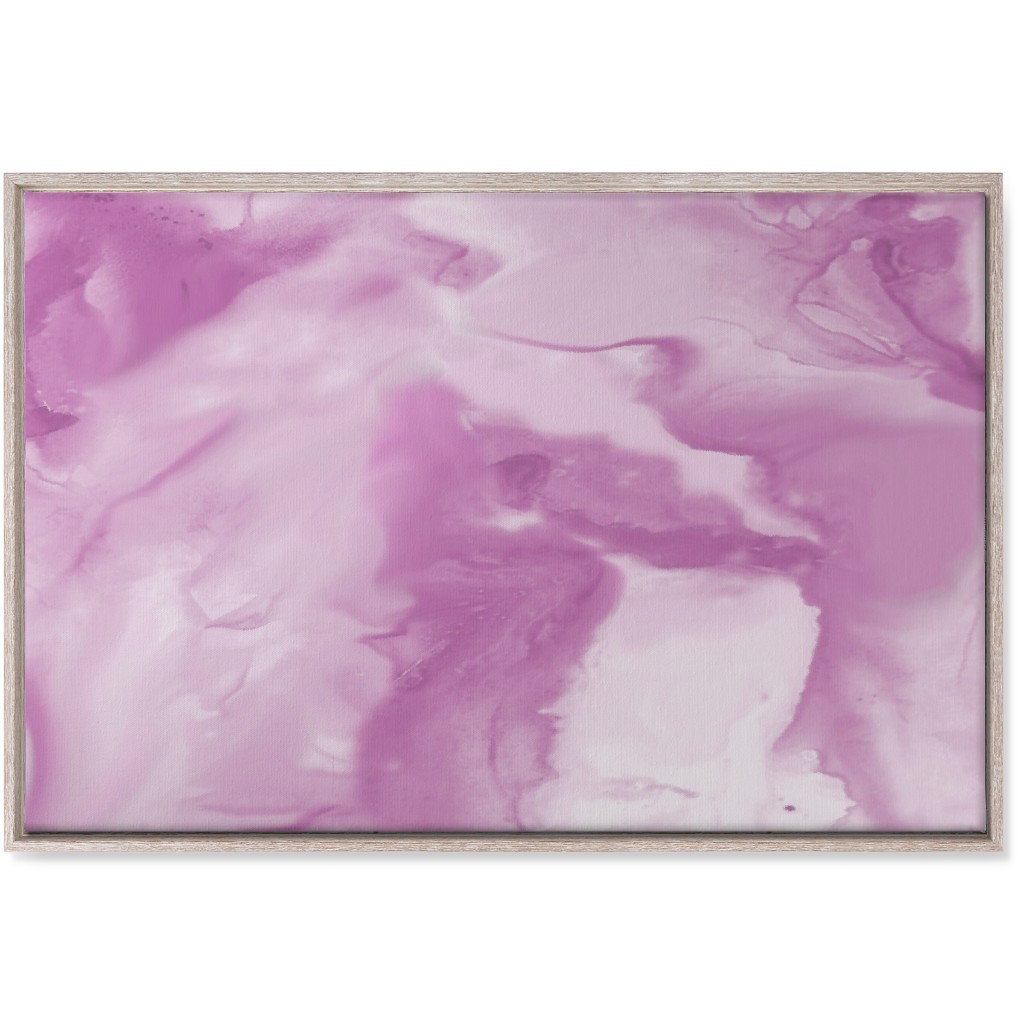 Abstract Watercolor Marble Wall Art, Rustic, Single piece, Canvas, 24x36, Purple