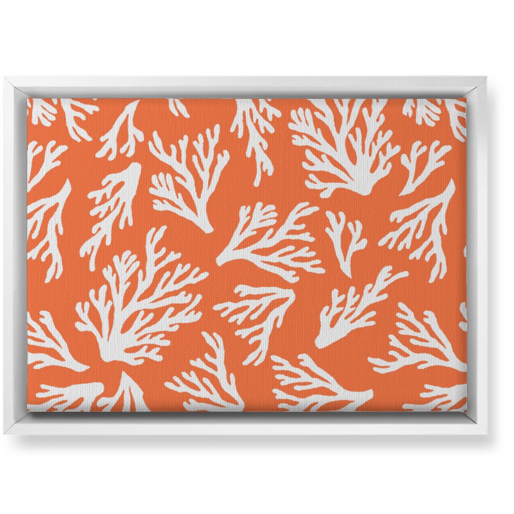 Coral - in Coral Wall Art, White, Single piece, Canvas, 10x14, Orange