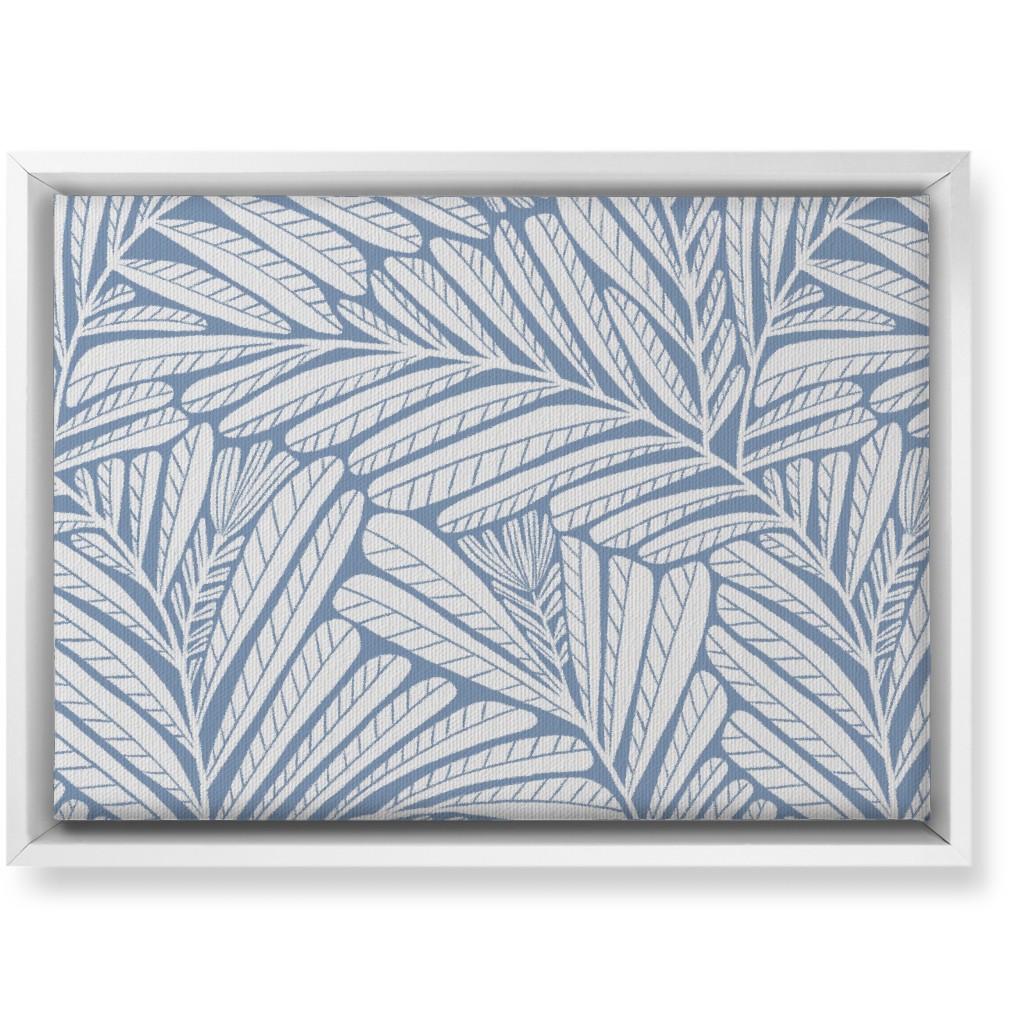 Irene - Blue Wall Art, White, Single piece, Canvas, 10x14, Blue, True Blue