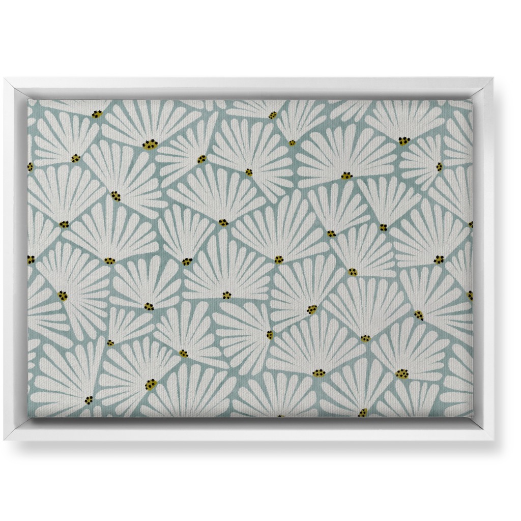 Solie Wall Art, White, Single piece, Canvas, 10x14, Blue, Smoke