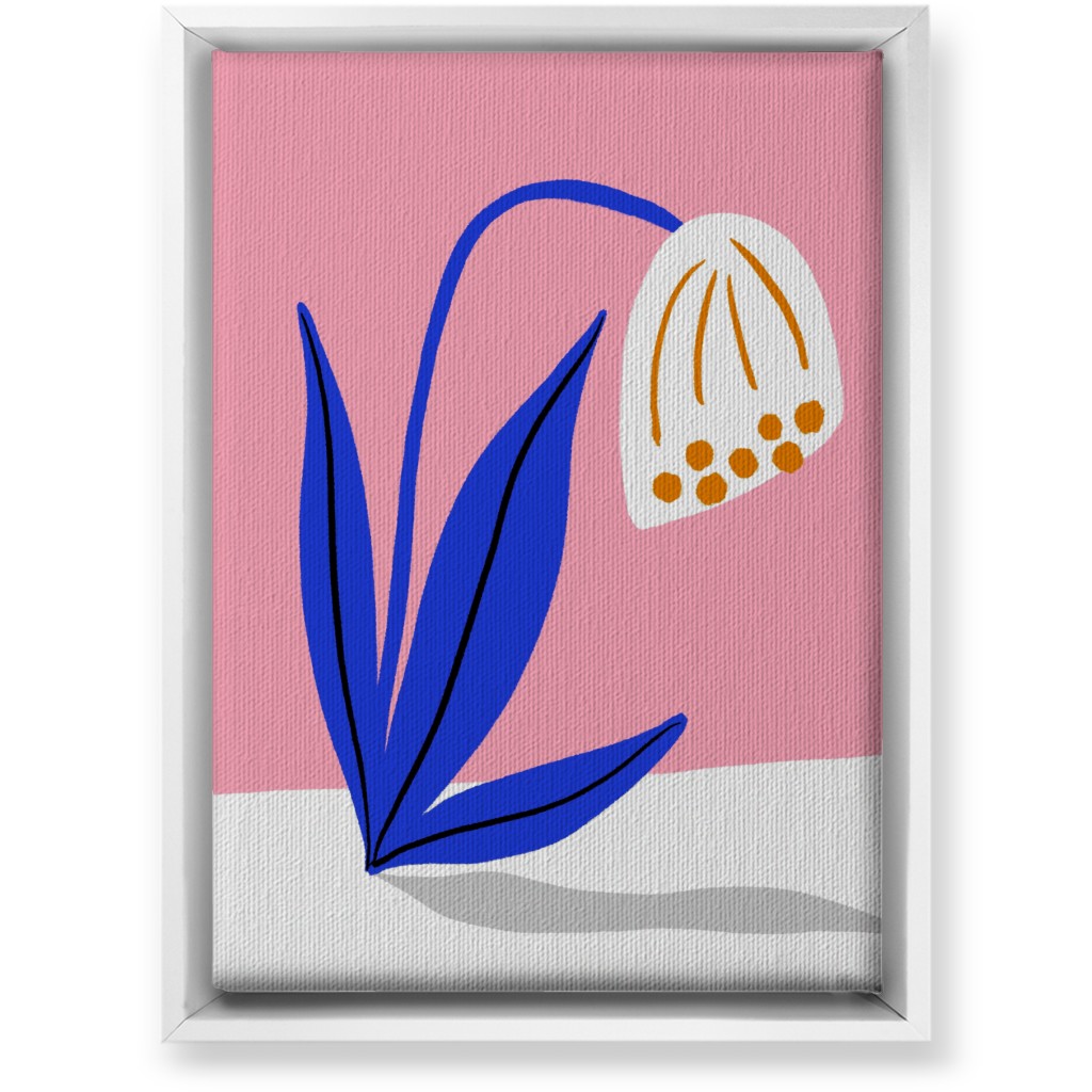 Derp Flower - Multi Wall Art, White, Single piece, Canvas, 10x14, Multicolor