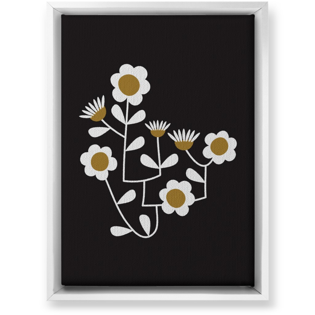 Black And White Floral Wall Art