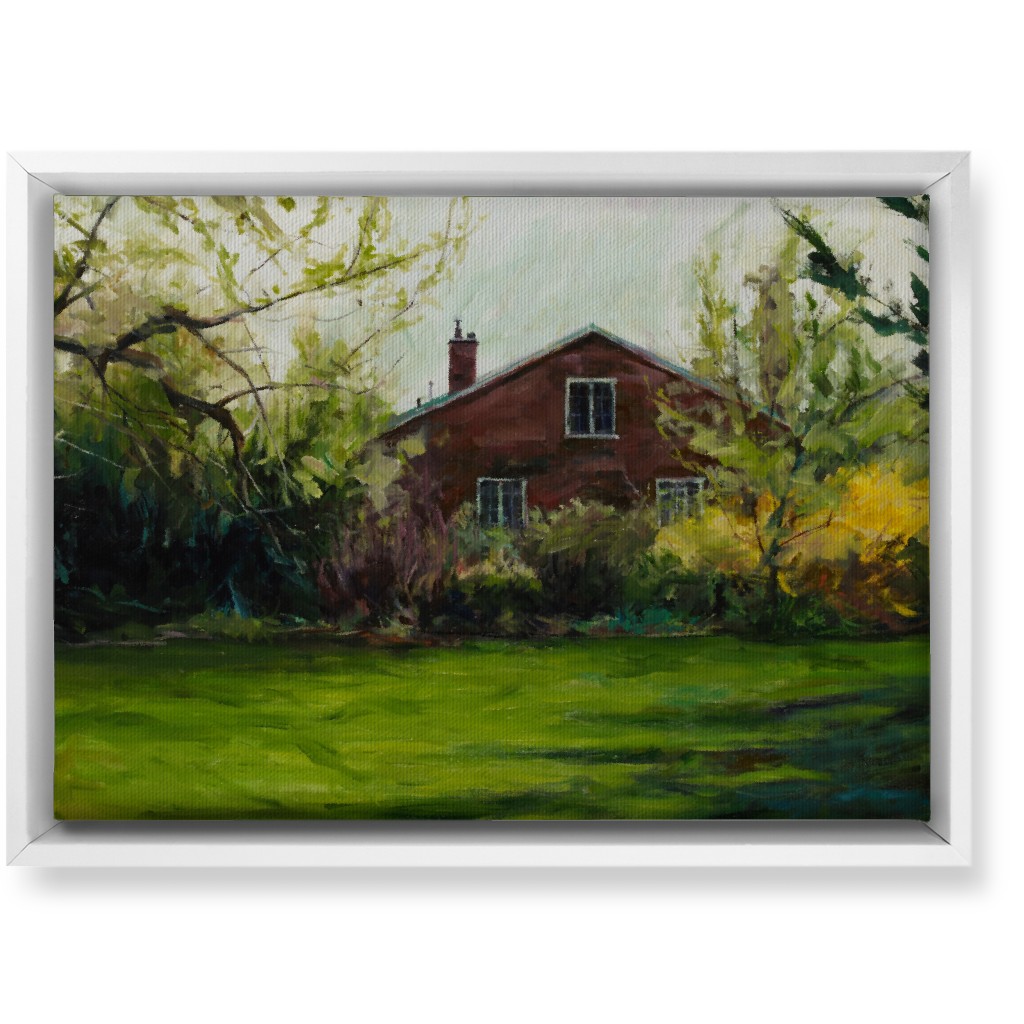 Kays View Painting Wall Art, White, Single piece, Canvas, 10x14, Green, Classic Green