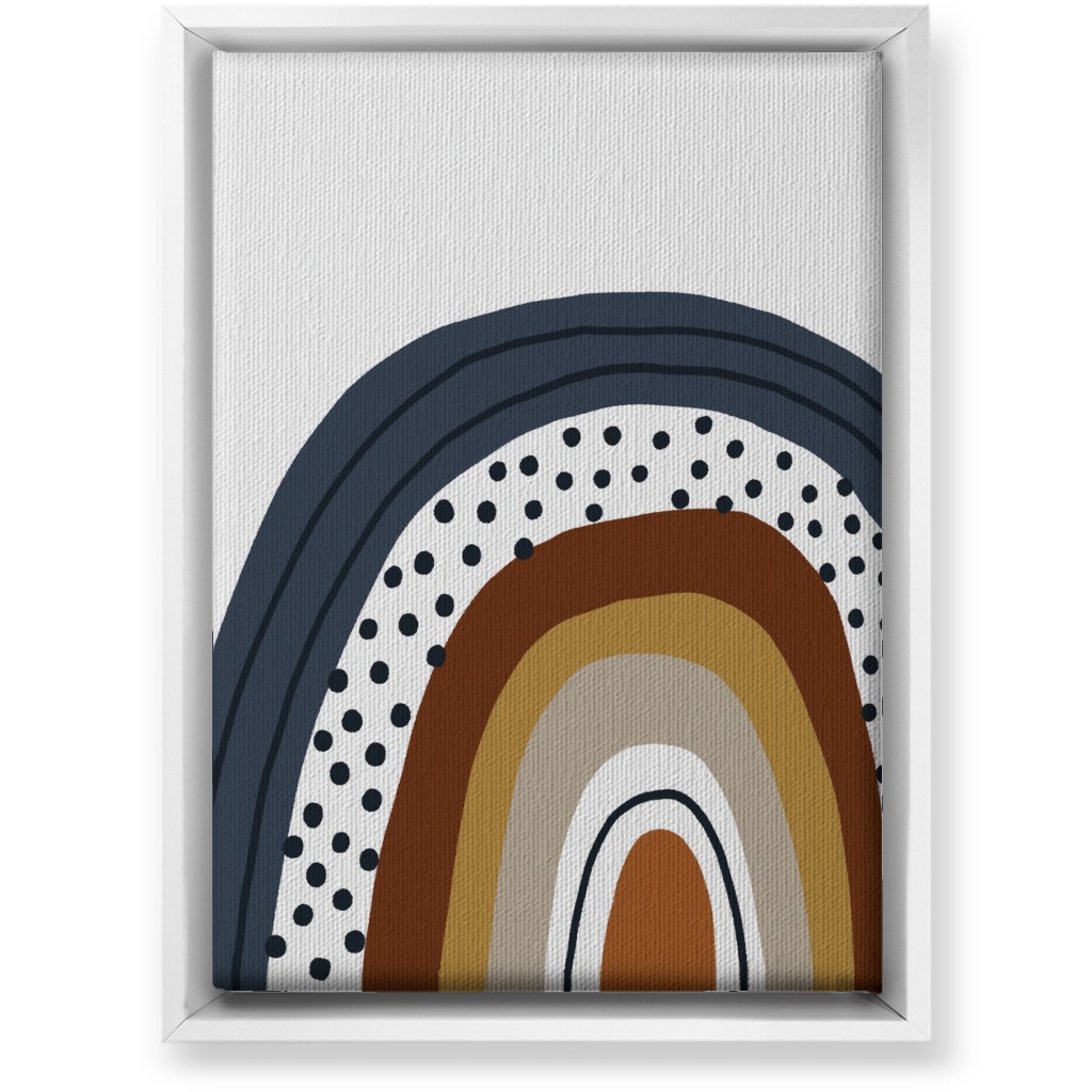 Rainbow - Neutral Wall Art, White, Single piece, Canvas, 10x14, Brown