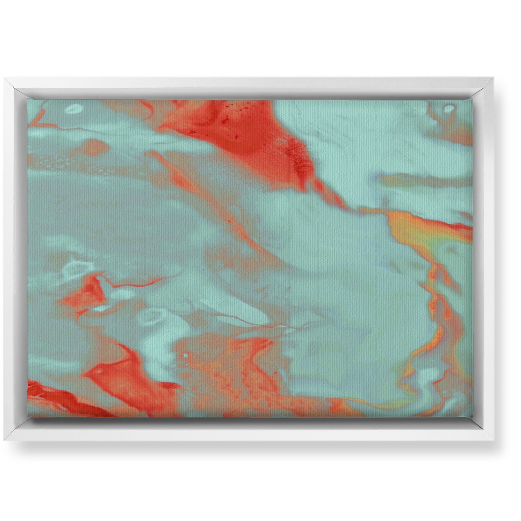Abstract Watercolor - Multi Wall Art, White, Single piece, Canvas, 10x14, Blue