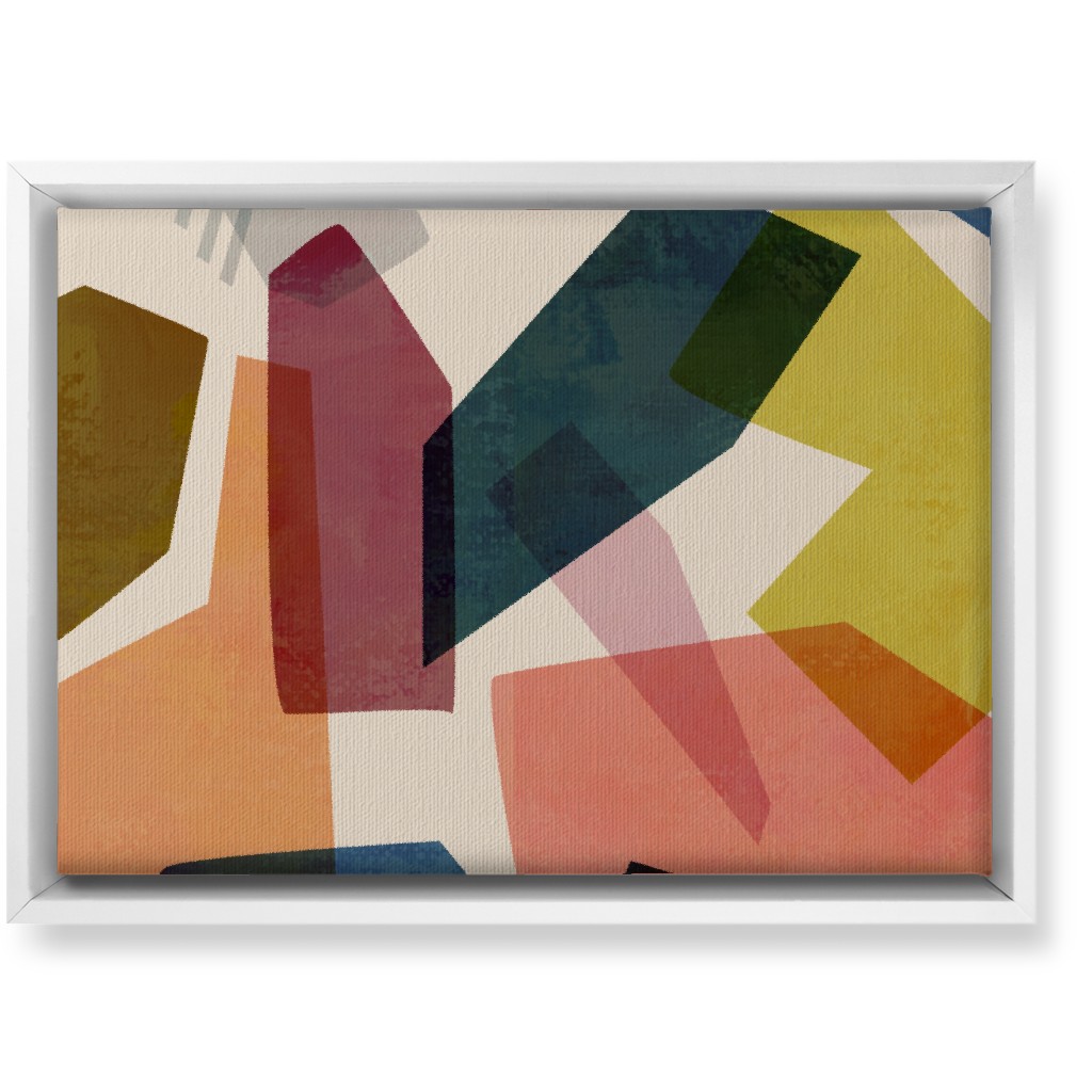 Color Block Wall Art, White, Single piece, Canvas, 10x14, Multicolor