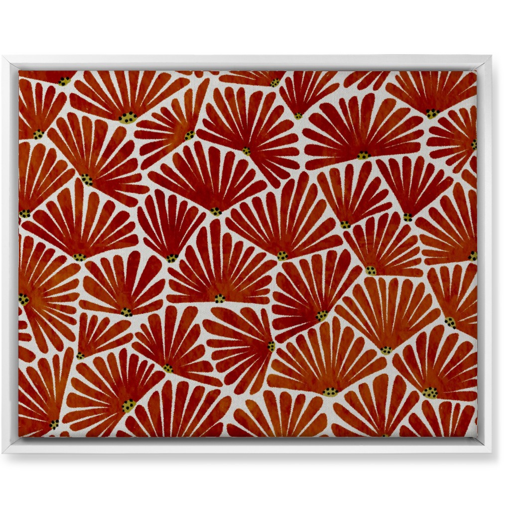 Solie Wall Art, White, Single piece, Canvas, 16x20, Red, Cinnamon