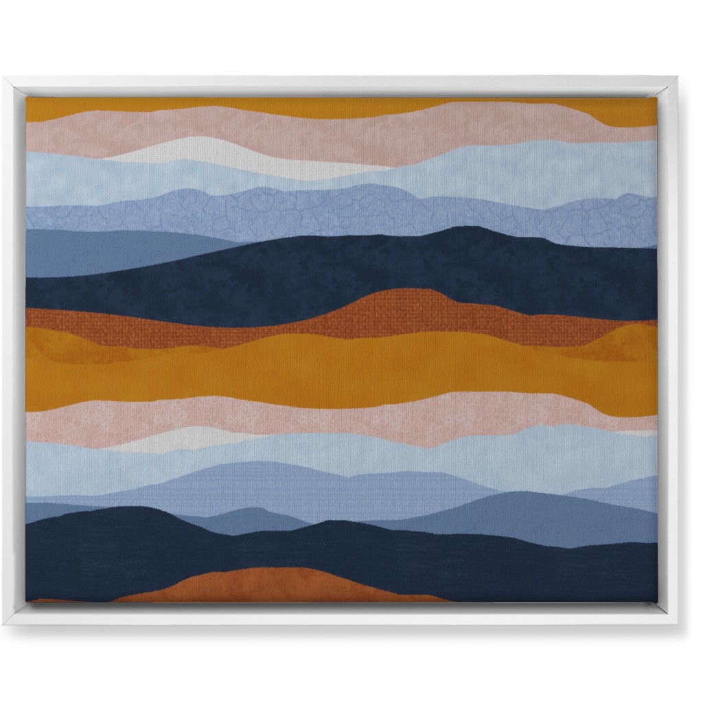Desert Landscape Wall Art, White, Single piece, Canvas, 16x20, Multicolor