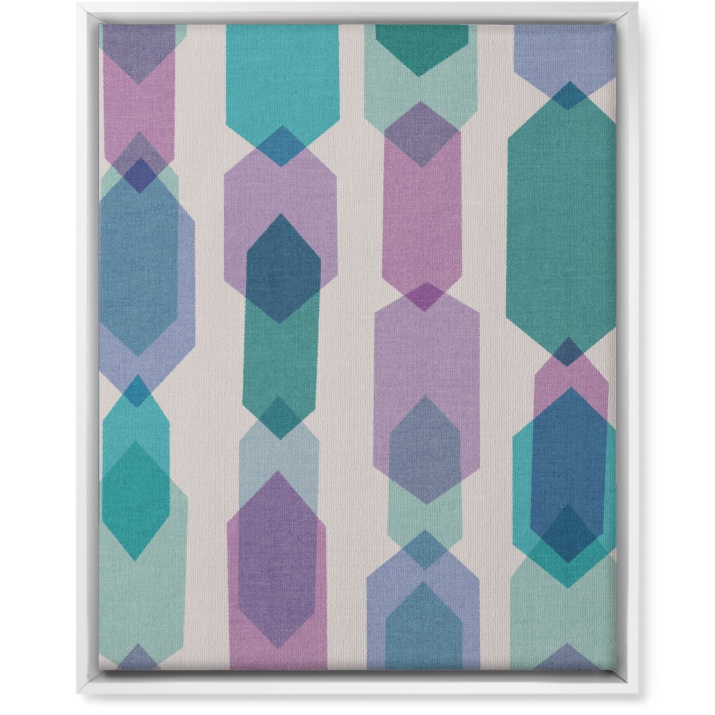 Elements Columns Wall Art, White, Single piece, Canvas, 16x20, Green, Seascape