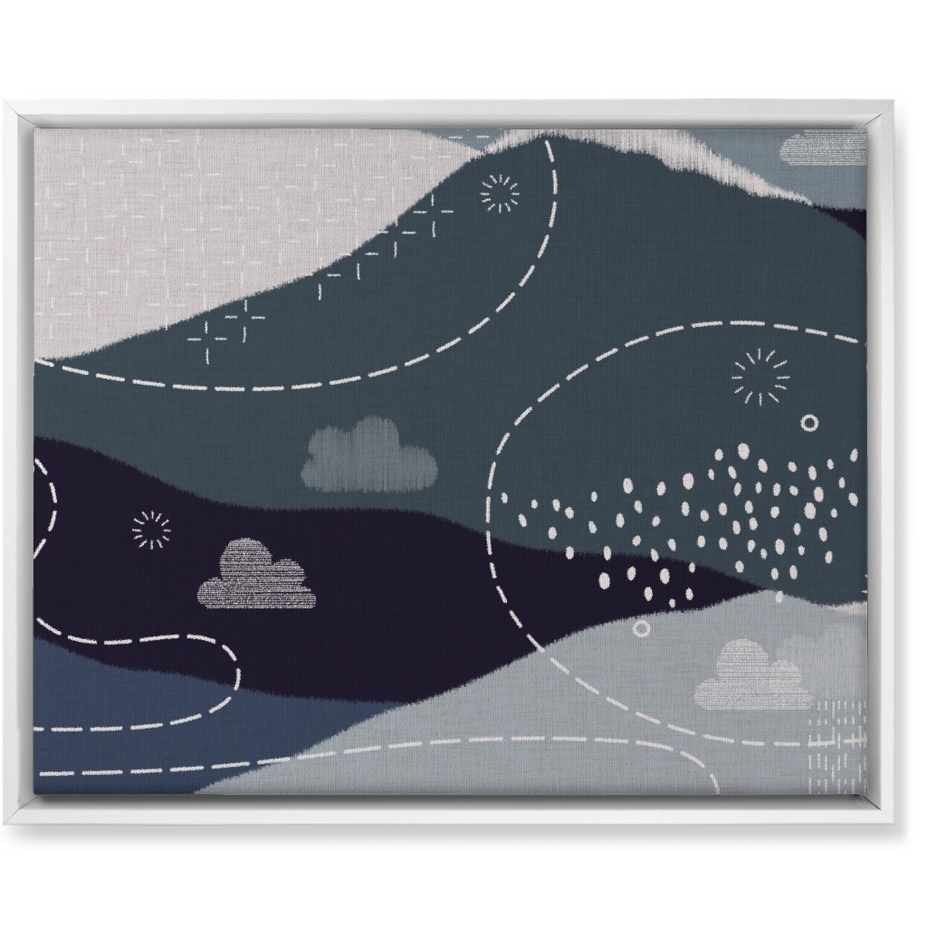 Matte Finish Geometric Canvas Arts