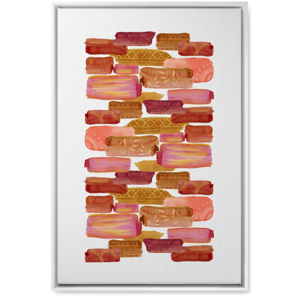Brink Road Wall Art, White, Single piece, Canvas, 20x30, Pink