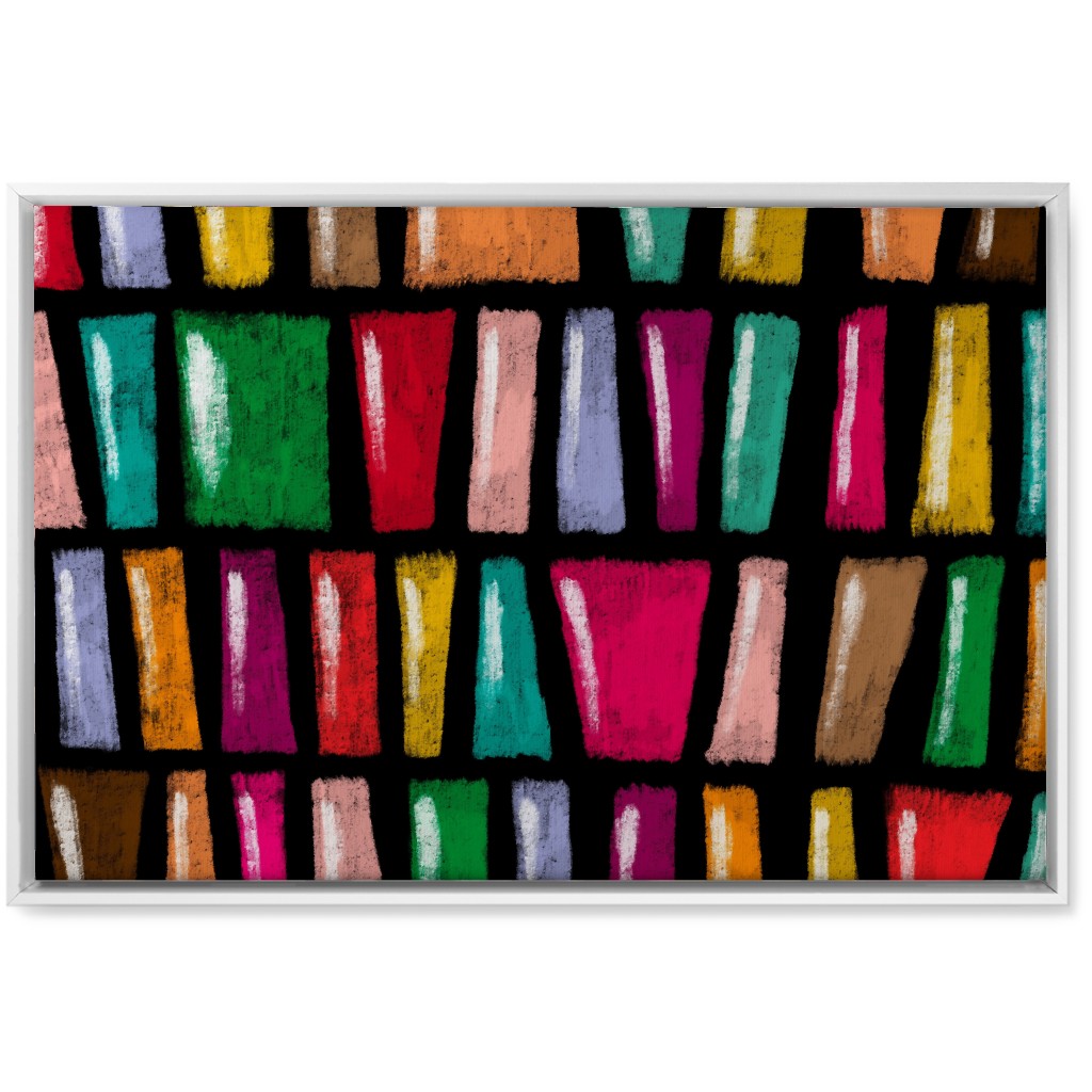 Stained Glass Abstract - Multi Wall Art, White, Single piece, Canvas, 20x30, Multicolor