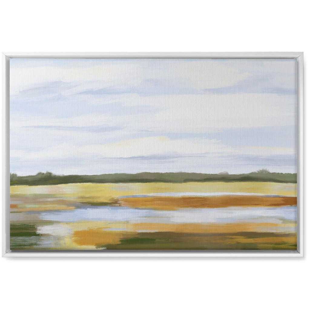 Golden Marsh Wall Art, White, Single piece, Canvas, 20x30, Multicolor