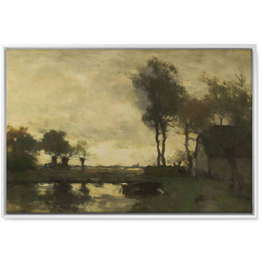 on Golden Pond Wall Art, White, Single piece, Canvas, 24x36, Green