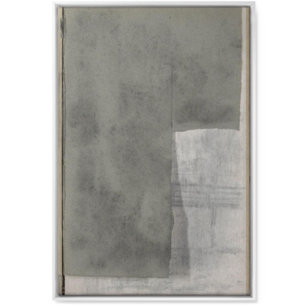 Right Graphite Diptych Wall Art, White, Single piece, Canvas, 24x36, Gray