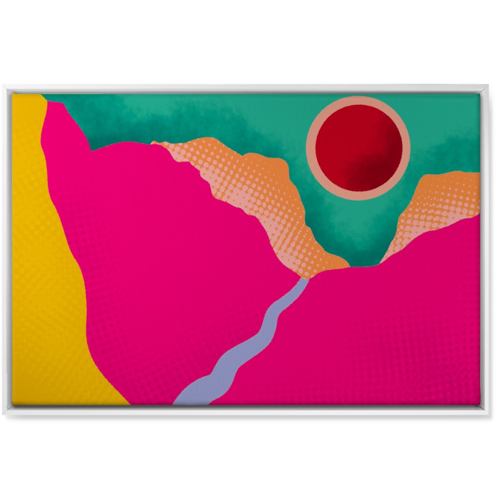 Mountains - Bold Wall Art, White, Single piece, Canvas, 24x36, Multicolor
