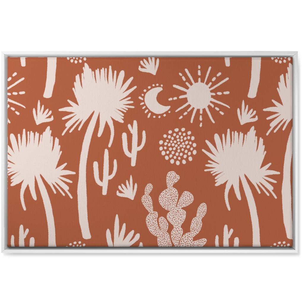 Orange And White Wall Art