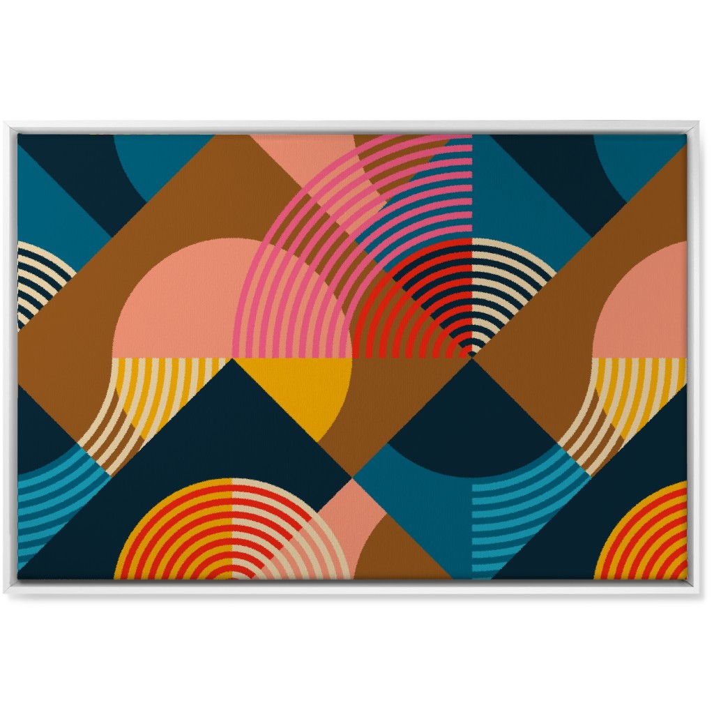 Sunset Over Denmark - Multi Wall Art, White, Single piece, Canvas, 24x36, Multicolor