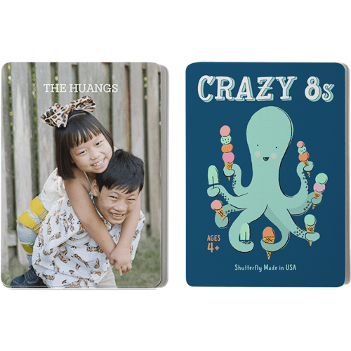 Photo Gallery Card Game, Crazy 8s, Multicolor