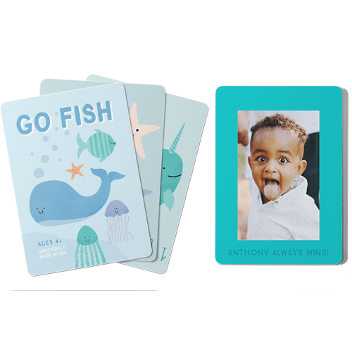 Gallery of One Border Card Game, Go Fish, Multicolor