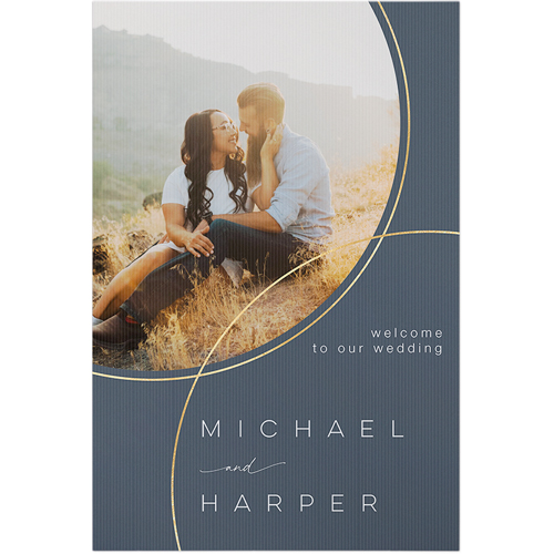 Refined Rings Celebration Photo Board, Gray, gray