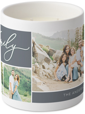 family sentiments ceramic candle