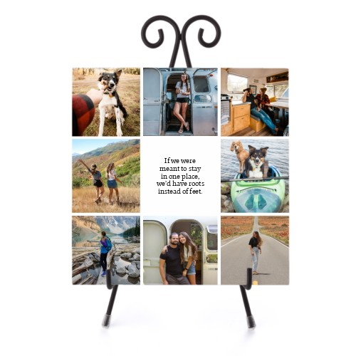 Text Gallery of Eight Ceramic Tile, glossy, 8x8, Multicolor, multi