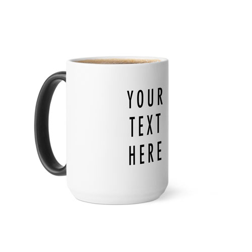 Text Gallery Color Changing Mug, 15oz, Multicolor