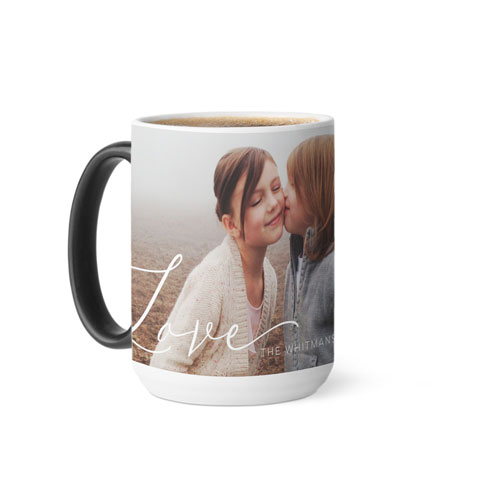 Modern Love Script Color Changing Mug by Shutterfly | Shutterfly